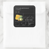 Apothécaire ananas Étiquette de miel infusé (Sac)