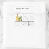 Apothécaire ananas Étiquette de miel infusé (Sac)