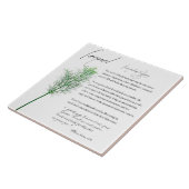 Apothécaire de plantes : fenouil | Carreaux en cér (Côté)