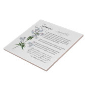 Apothécaire de plantes : Jasmine | Carreaux de cér (Côté)