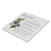 Apothécaire de plantes : Passionflower | Carreaux  (Côté)