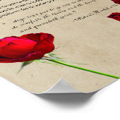 Apothécaire de plantes : Rose | Poster botanique (Coin)