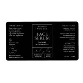 Apothécaire moderne Noir 2 OZ Étiquette de bouteil (Devant)