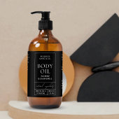 Apothécaire Noir 4 OZ 120ml Étiquette bouteille co