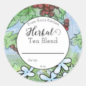 Apothecaire sur mesure du Étiquette Blend Herb (Devant)