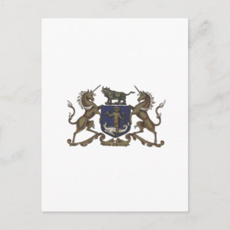 Apothecaries Unicorn Crest Briefkaart