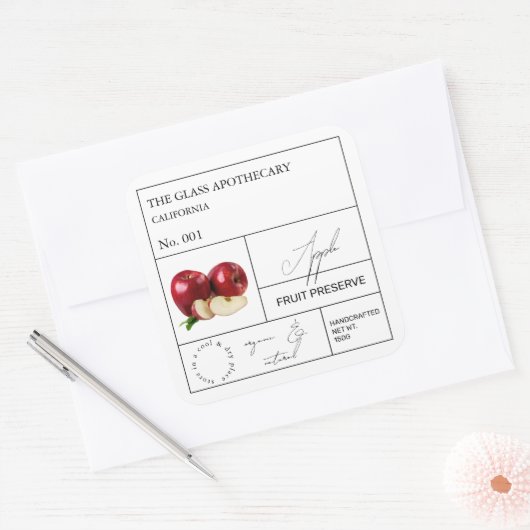 Apothecary Apple Label (Envelop)