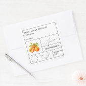 Apothecary Apricot Étiquette (Enveloppe)