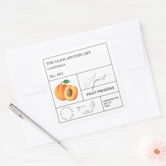 Apothecary Apricot Label (Envelop)