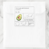 Apothecary avocado label (Tas)