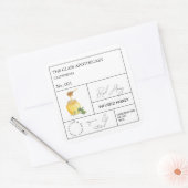 Apothecary Basil Infusé Miel Étiquette (Enveloppe)