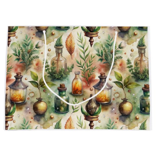 Apothecary Bottles Patroon (1) Groot Cadeauzakje (Voorkant)