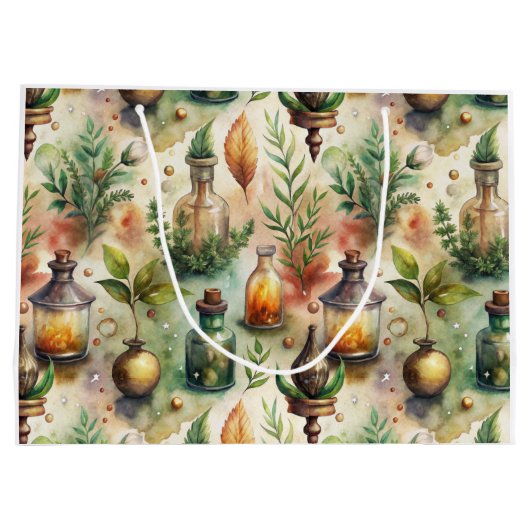 Apothecary Bottles Patroon (1) Groot Cadeauzakje (Achterkant)