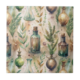Apothecary Bottles Patroon (3) Tegeltje