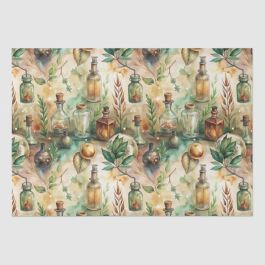 Apothecary Bottles Patroon (3) Tissuepapier (Voorkant)