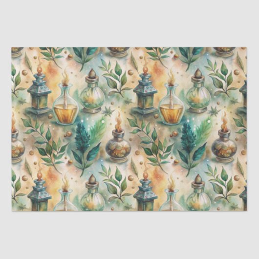  Apothecary Bottles Patroon (5) Tissuepapier (Voorkant)