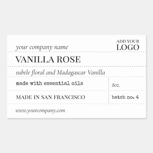  Apothecary Candle of Bath Product Label (Voorkant)