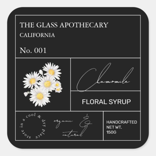 Apothecary Chamomile Label (Voorkant)