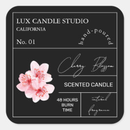 Apothecary Cherry Blossom Geurkaars Label