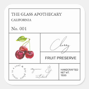 Apothecary Cherry Étiquette