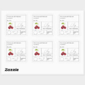 Apothecary Cherry Étiquette (Feuille)