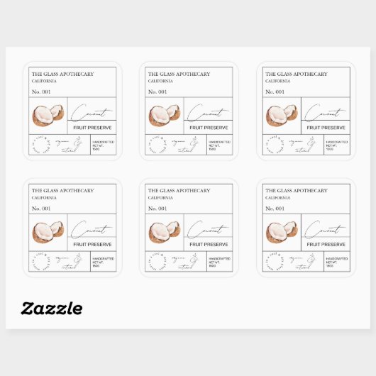 Apothecary Coconut Label (Vel)