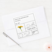 Apothecary Dandelion Étiquette (Enveloppe)
