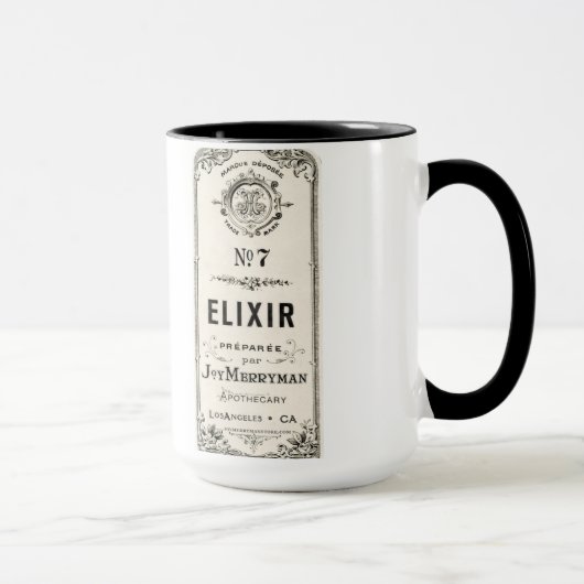  Apothecary Elixir Label Mok (Rechts)