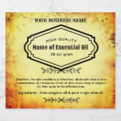 Apothecary Essential oil Apothecary Étiquettes (Étiquettes simples)