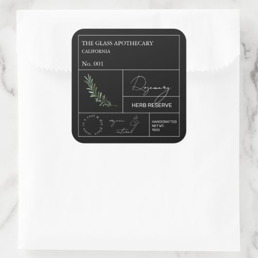 Apothecary Étiquette (Sac)
