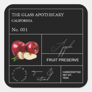 Apothecary Étiquette Apple