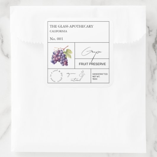 Apothecary Grape Label (Tas)