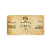 Apothecary Grounding Oil Labels (Voorkant)