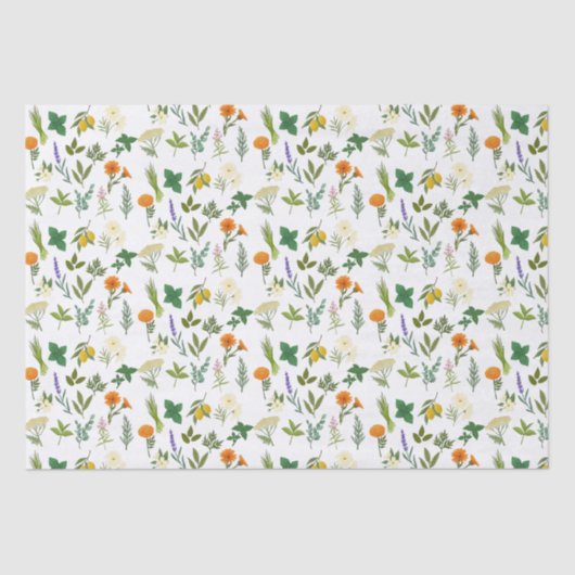 Apothecary Herb Tissue Paper Tissuepapier (Voorkant)