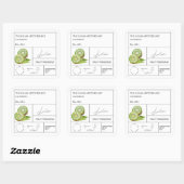 Apothecary Kiwi Étiquette (Feuille)