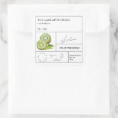 Apothecary Kiwi Étiquette (Sac)