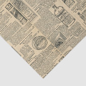 Apothecary  krantenadvertenties tissuepapier (Detail)