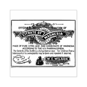 Apothecary  Label Rubber Stamp Rubberstempel