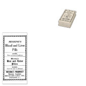 Apothecary Label Rubber Stamp Rubberstempel (Gestempeld)