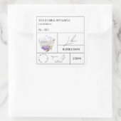Apothecary Lilac Bubble Bath Label (Tas)