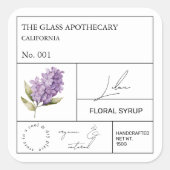 Apothecary Lilac Étiquette (Devant)