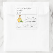 Apothecary Lime Infusé Miel Étiquette (Sac)