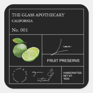 Apothecary Limoen Label