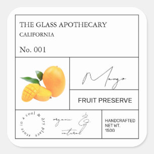 Apothecary Mango Étiquette