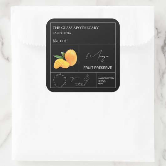 Apothecary Mango Étiquette (Sac)
