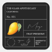 Apothecary Mango Étiquette (Devant)