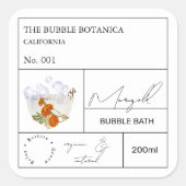 Apothecary Marigold Bubble Bath Label (Voorkant)