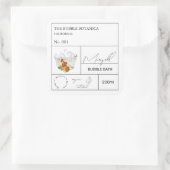 Apothecary Marigold Bubble Bath Label (Tas)