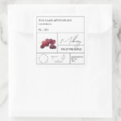 Apothecary Mulberry Étiquette (Sac)