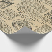 Apothecary  Newspapier Ads Cadeaupapier (Hoek)